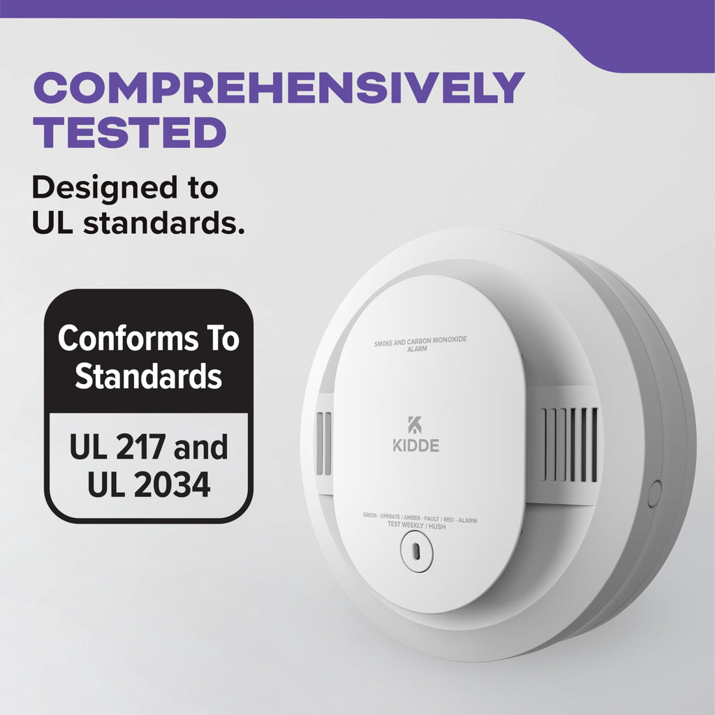 Smoke & CO Detector, AA Battery-Powered, 3 Pack D487