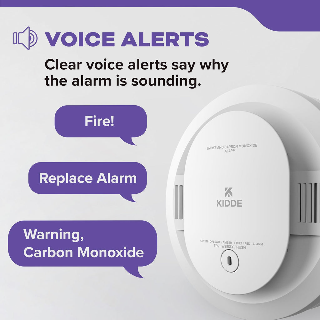 Smoke & CO Detector, AA Battery-Powered, 3 Pack D487