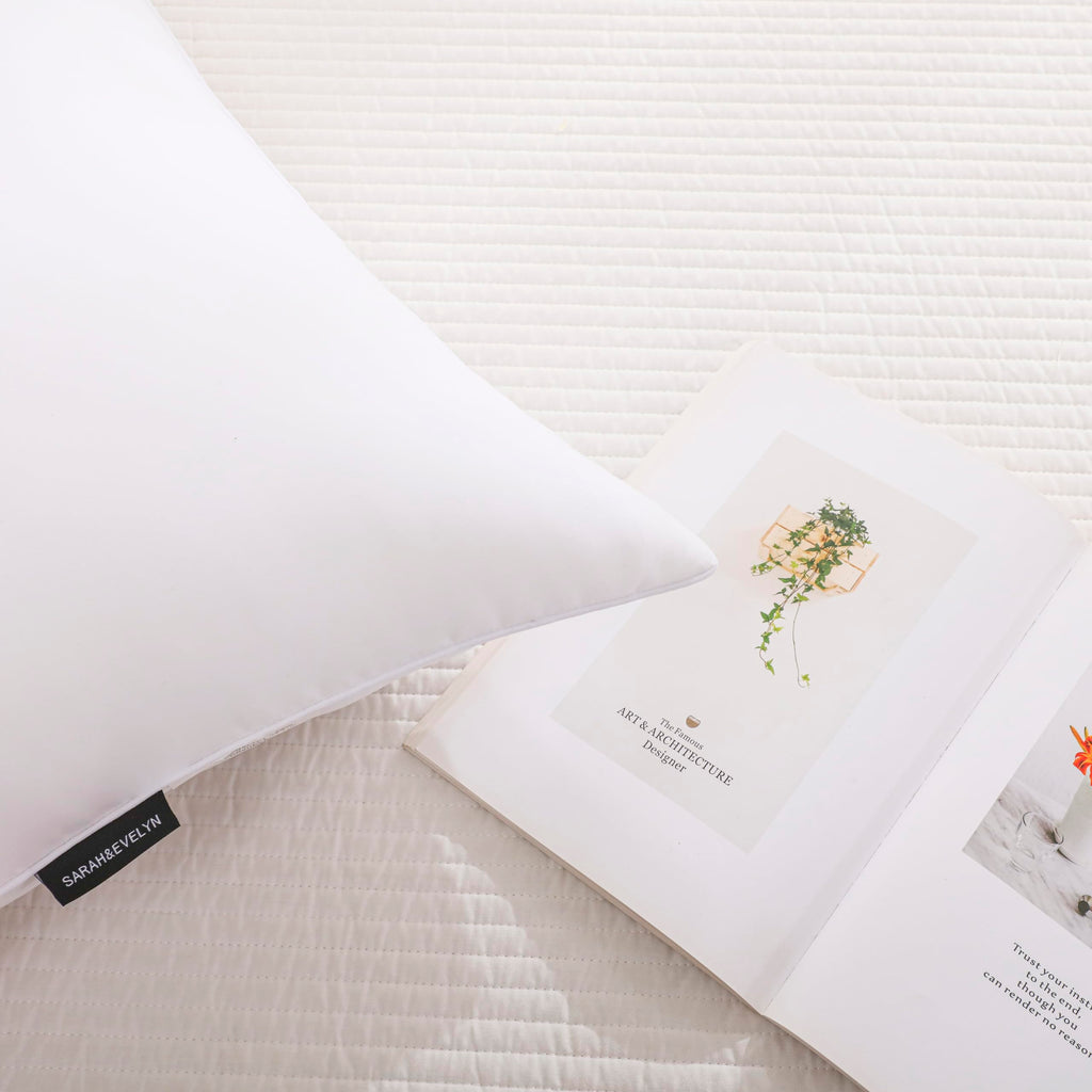 Gold Down Alternative Bed Pillow Set of 2 King Size Q335034