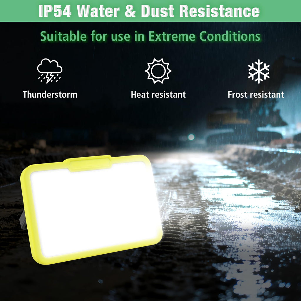 LED Work Light, Rechargeable, 700 LM Magnetic Portable Flood Light with Adjustable Stand, IP54 Waterproof, 3 Lighting Modes with Emergency SOS, 1Pack A56335