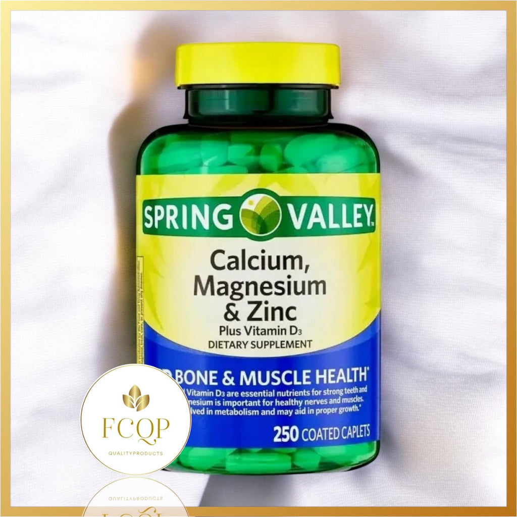 Calcium Magnesium Zinc with Vitamin D3 Supplements, 250 Coated Caplets J1044