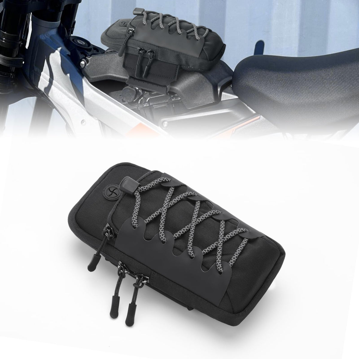 Black Dirt Bike Frame Bag Y7370