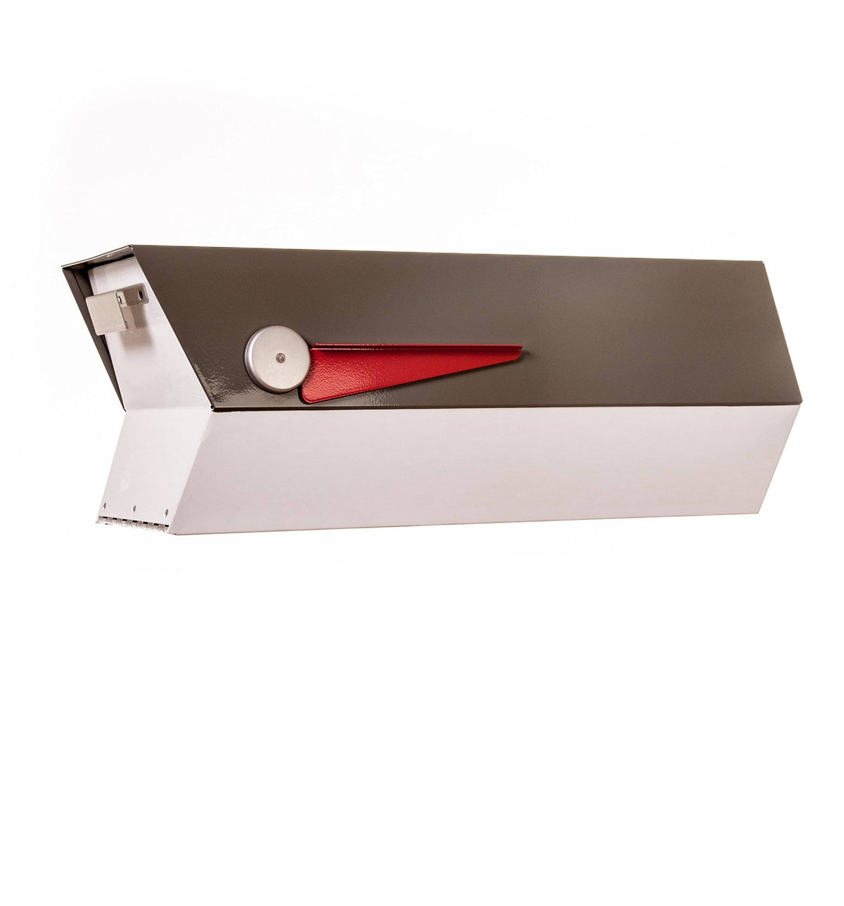 White Post Mounted Mailbox N2929
