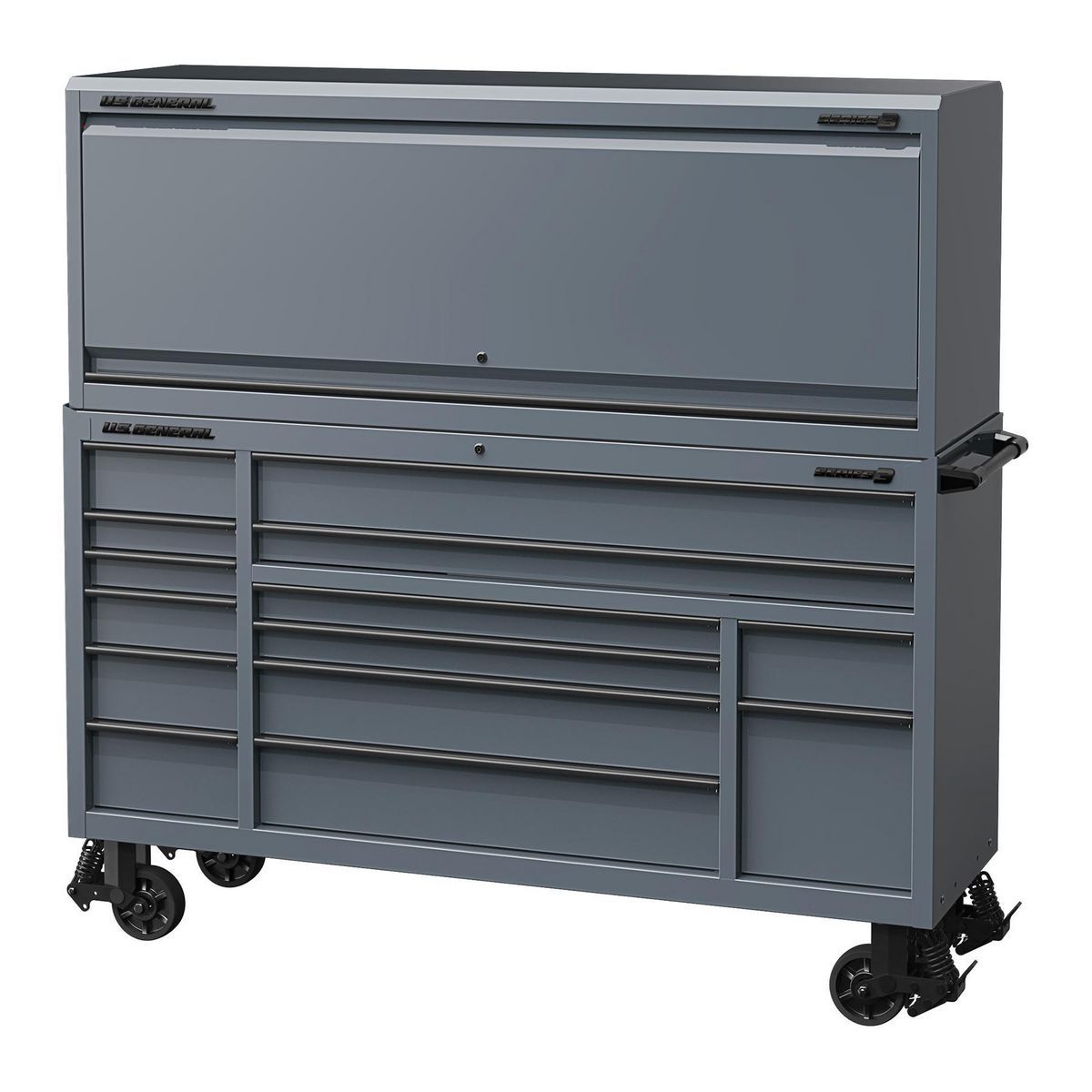 72 in. x 22 in. Triple-Bank Roll Cab, Slate Gray R286010