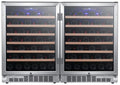 48" Wide 106 Bottle Built-In Side-By-Side Wine Cooler W269222