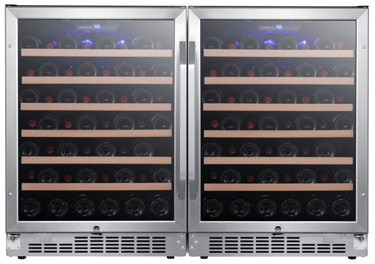 48" Wide 106 Bottle Built-In Side-By-Side Wine Cooler W269222
