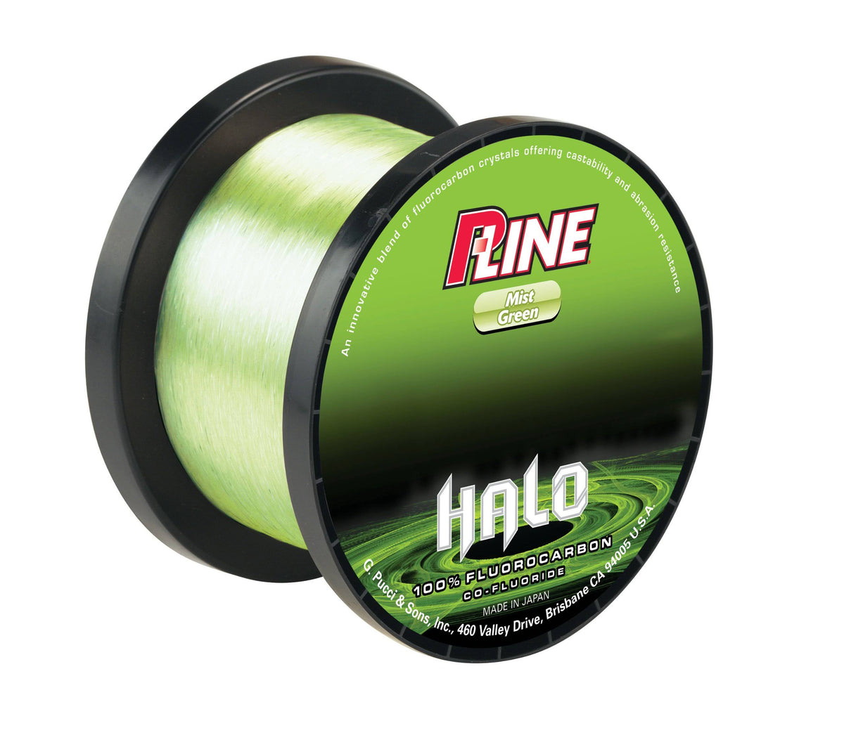 Mist Green Fluorocarbon Fishing Line 2000 yd Bulk Spool A40665