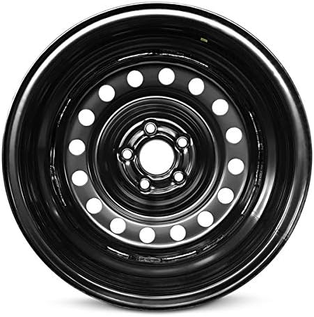 15 Inch 5 Lug Black Steel Wheel M377