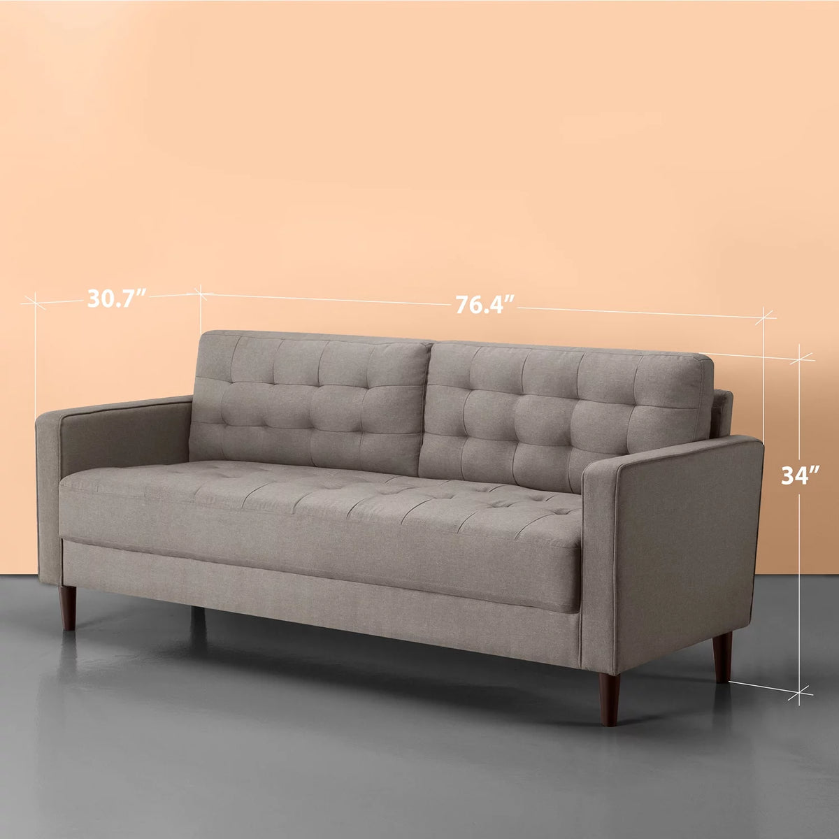 Stone Grey Sofa Couch P480230