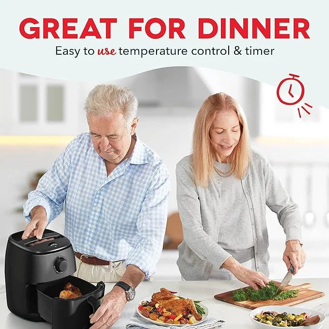 2.6 Qt. Black Electric Air Fryer Oven L65537