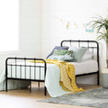 Black Twin Metal Complete Bed X3216