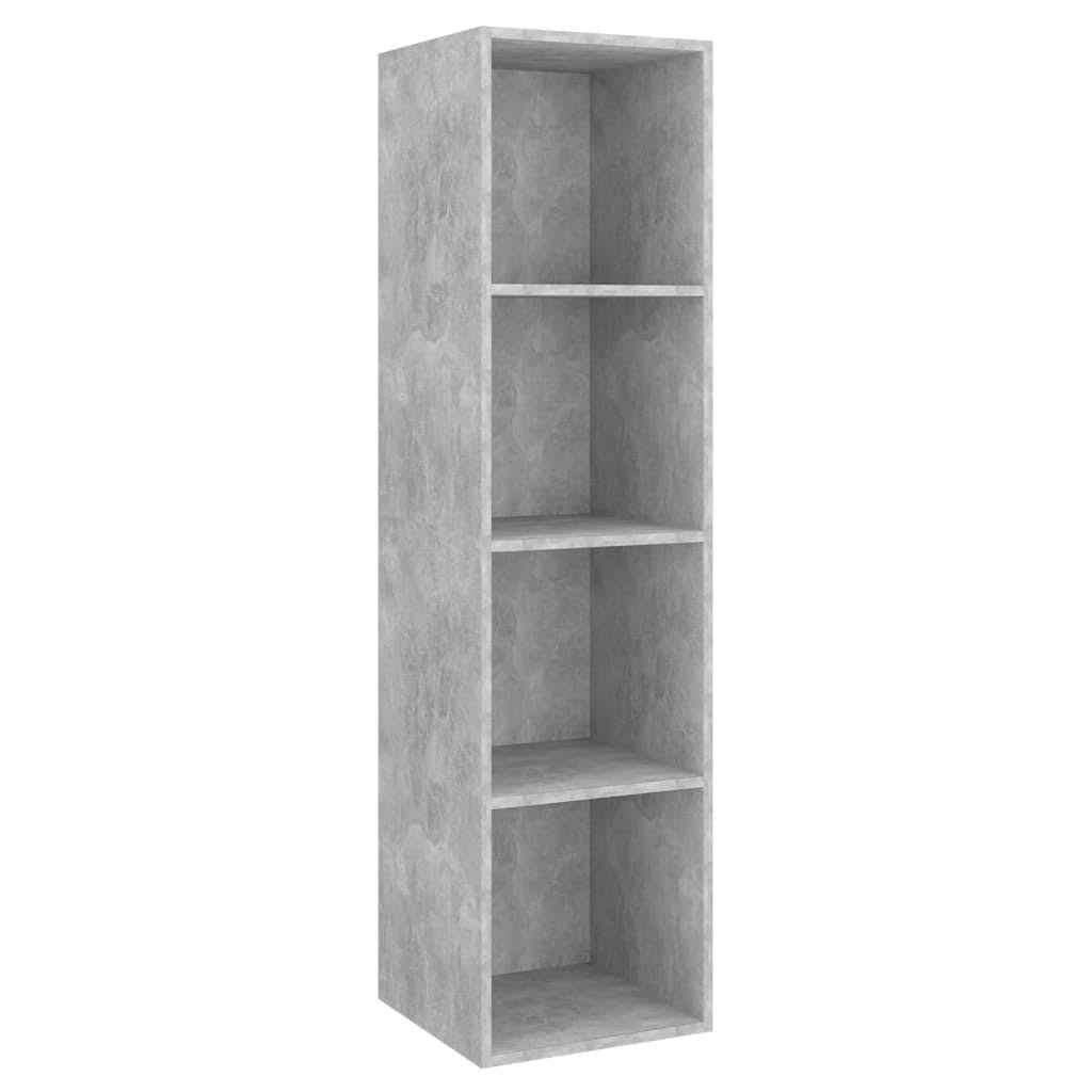 Concrete Gray Wall-Mounted TV Cabinet Chipboard W296540