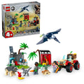 Building Set with Toy Car and 5 Dinosaur Figures C562281