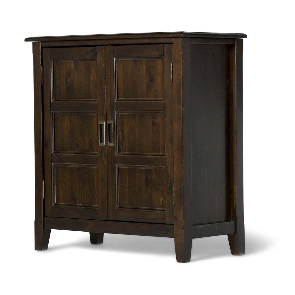 Solid Wood Low Storage Cabinet in Espresso Brown M651527