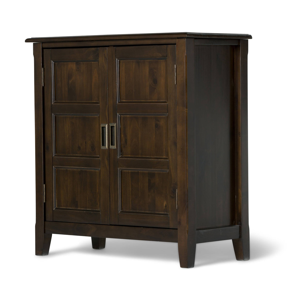 Solid Wood Low Storage Cabinet in Espresso Brown M651527