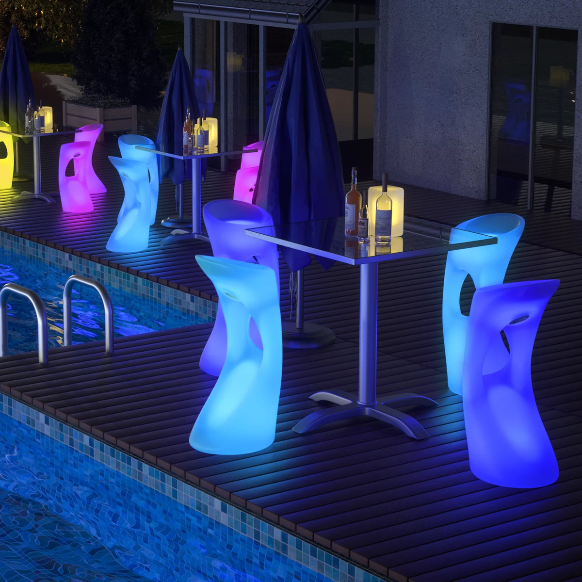 32-inch RGB LED Bar Stool with Remote K67917
