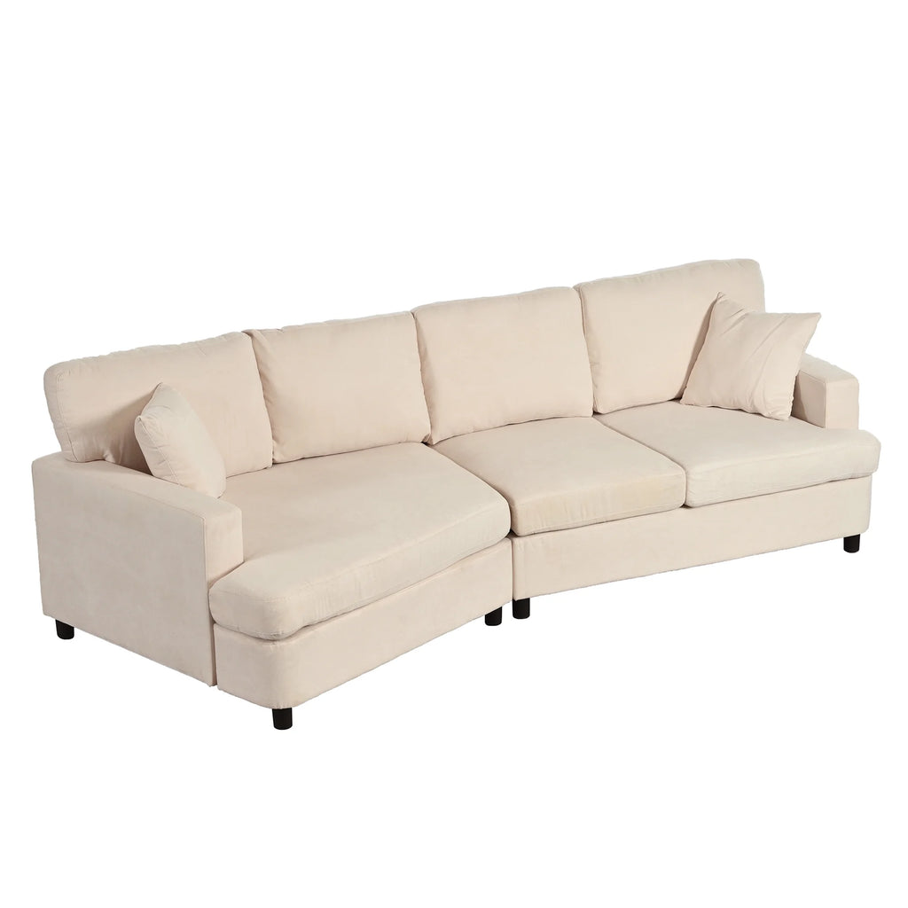 3 Seat Sofa with Removable Cushions and 2 Pillows C4527