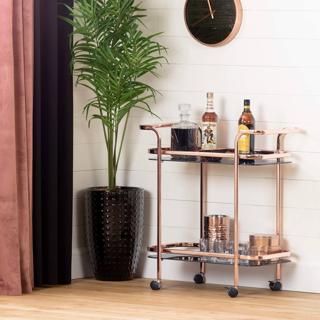 Rose Gold Bar Cart U16414