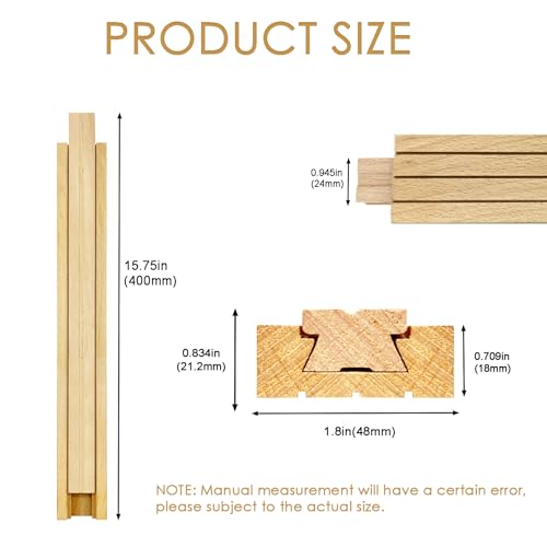 Wood Drawer Slides Undermount Center Mount Track 15.7 Inches S662350