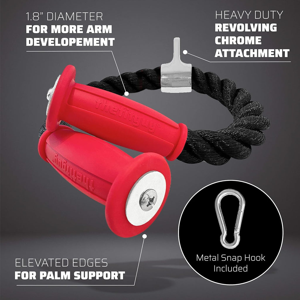 Tricep Rope Pull Down Cable Attachment with Snap Hook Q237970