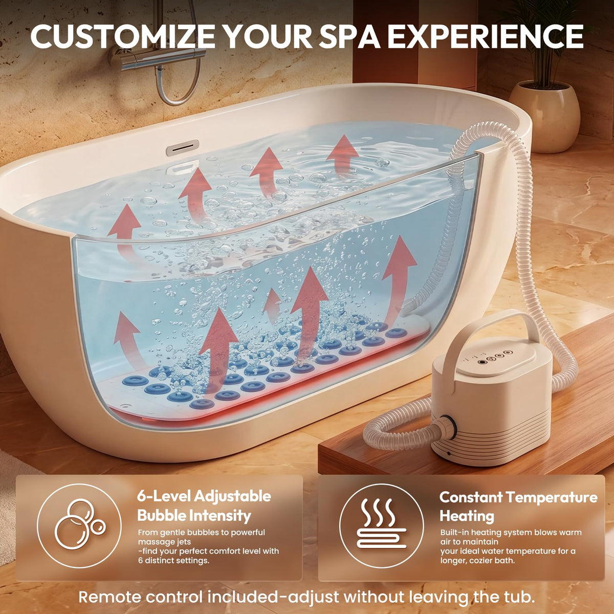 Bubble Bath Mat with Heater I70935