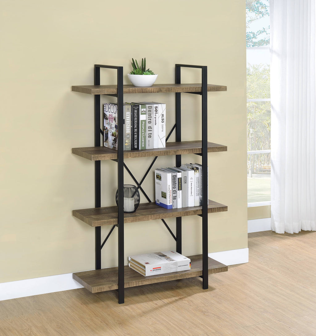 Rustic Oak Bookcase Y5156