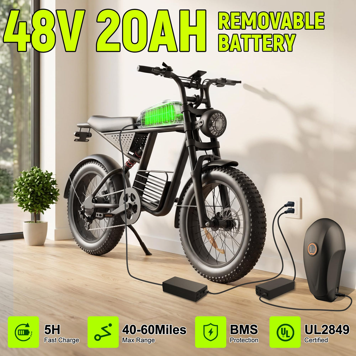 1500W 48V 20Ah Electric Bike J268267