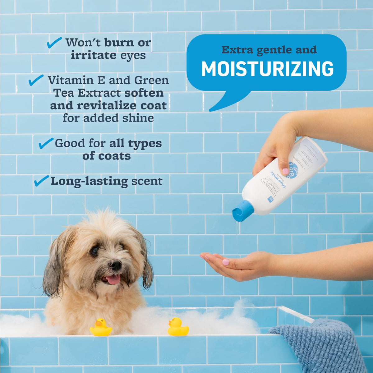 Whitening & Stain Remover Pet Shampoo, 17oz A356