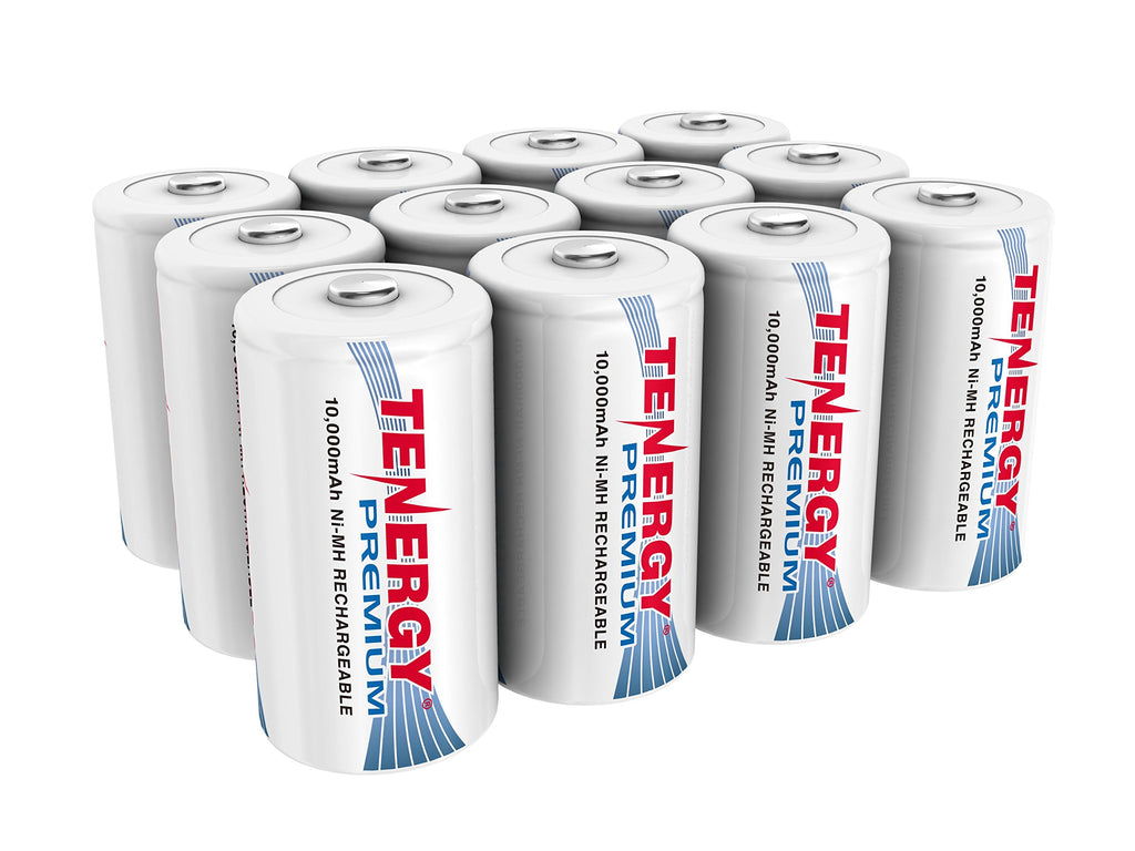 12 pcs D NiMH Rechargeable Batteries X586851