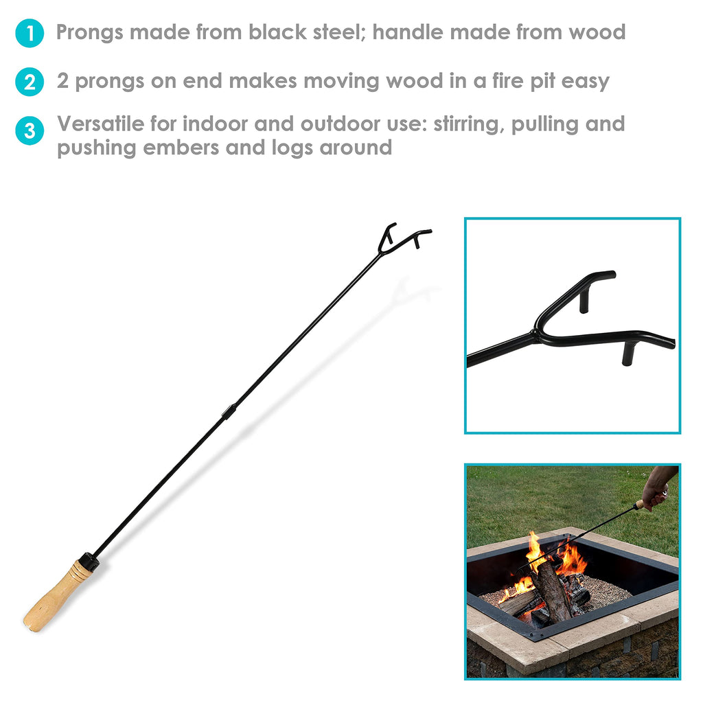 32-Inch Steel Fire Pit Poker Stick C67433