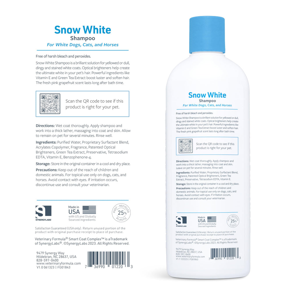 Whitening & Stain Remover Pet Shampoo, 17oz A356