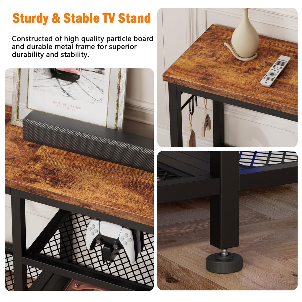 TV Stand with Open Shelves Q12641