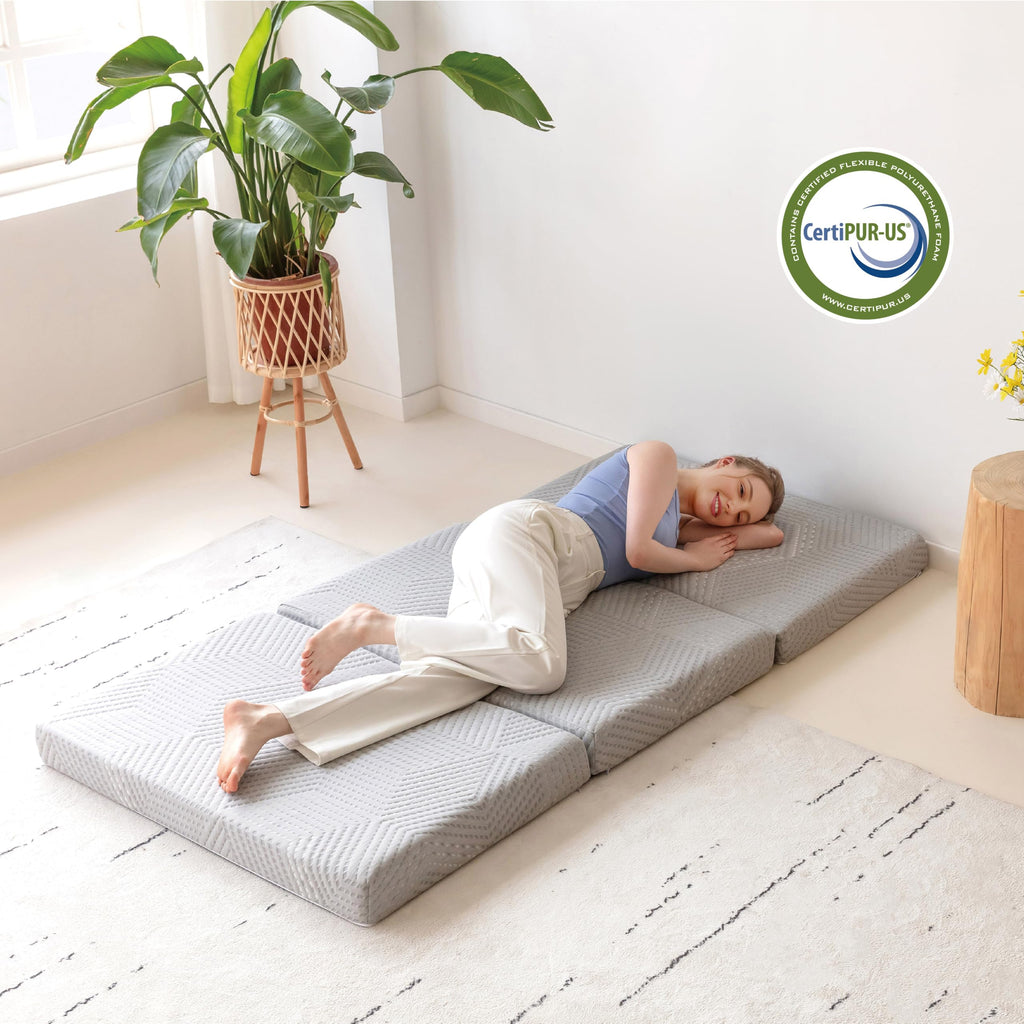 4 Inch Gel Memory Foam Trifold Mattress P338