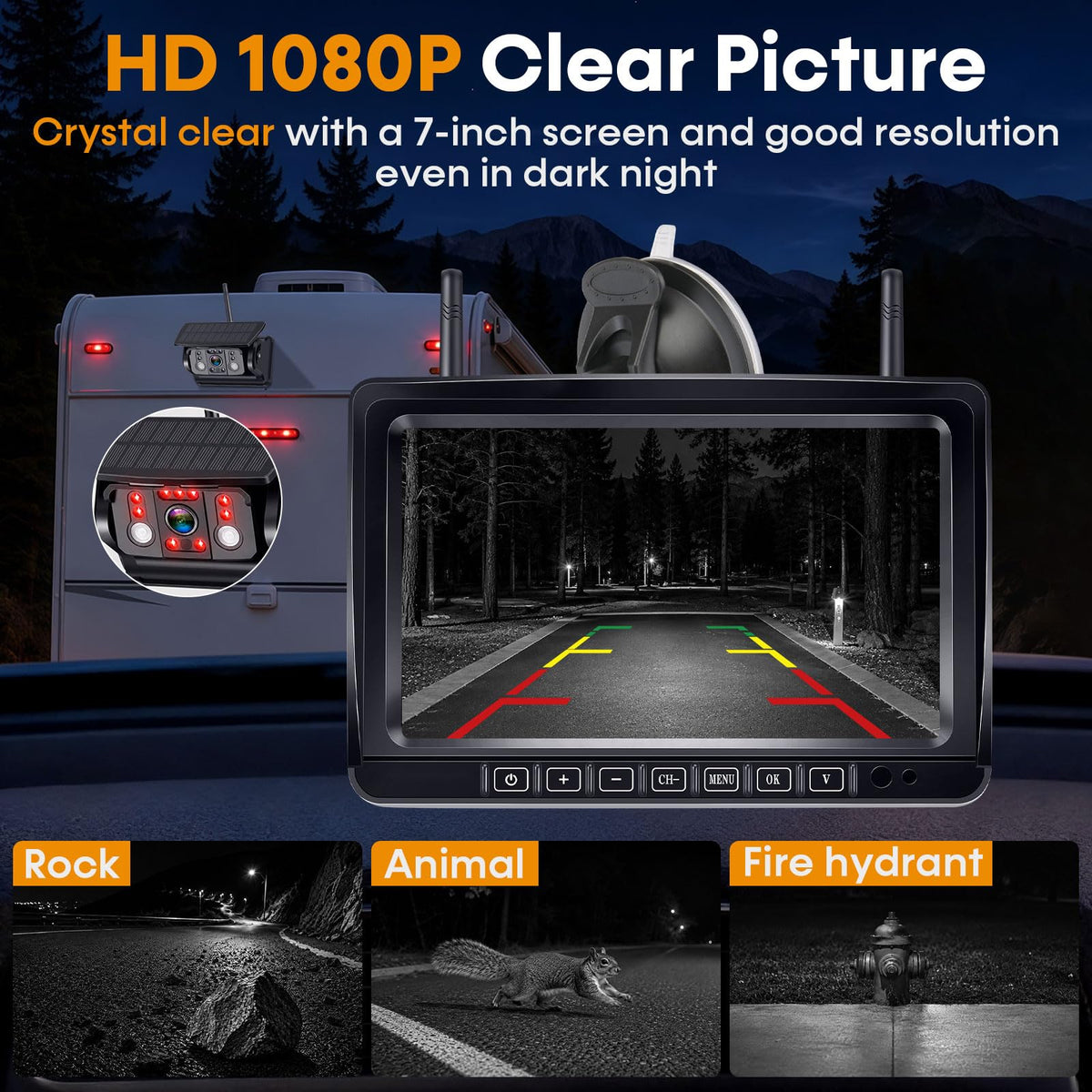 1080P Magnetic Backup Camera K9351