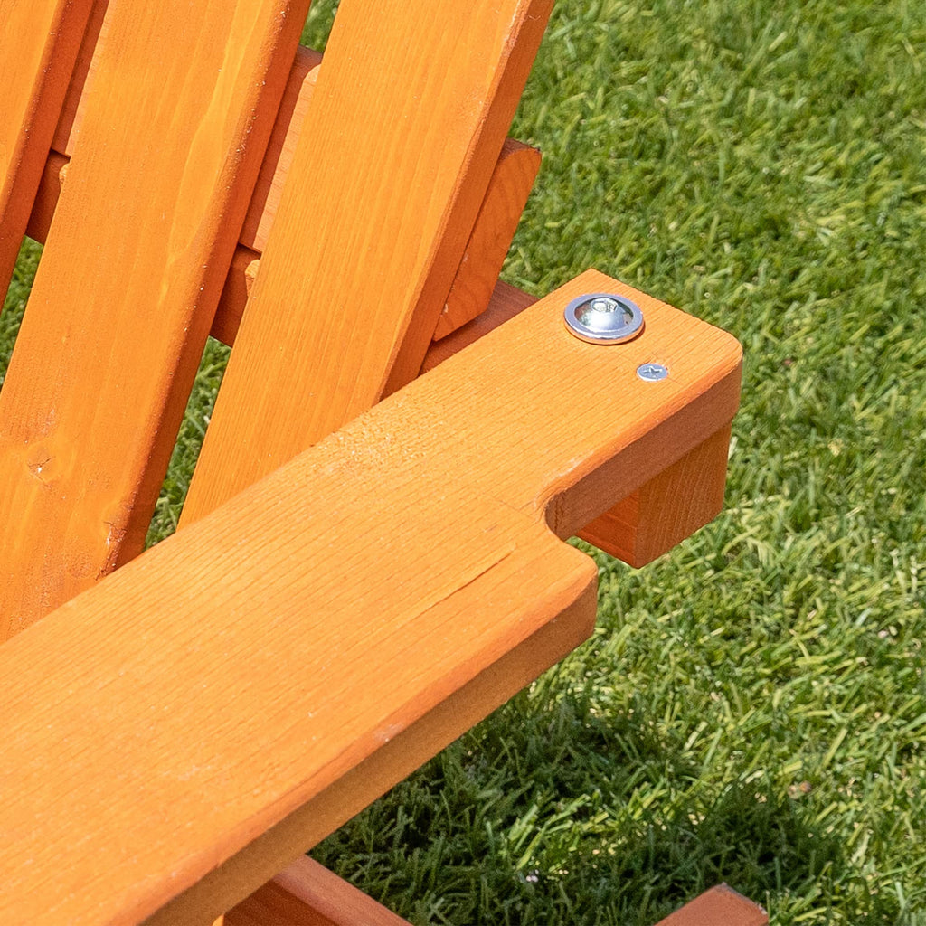 Brown Wooden Adirondack Chair F369258