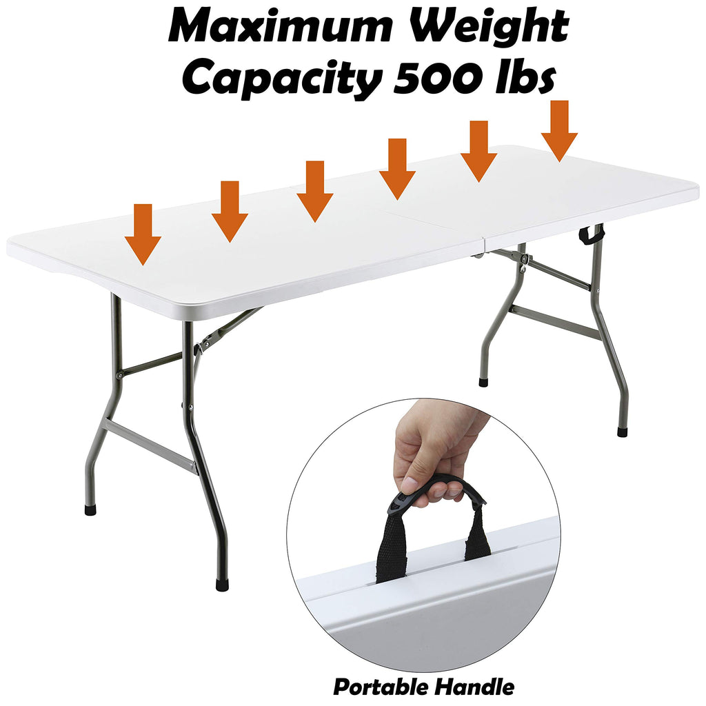6ft Folding Plastic Table V15894
