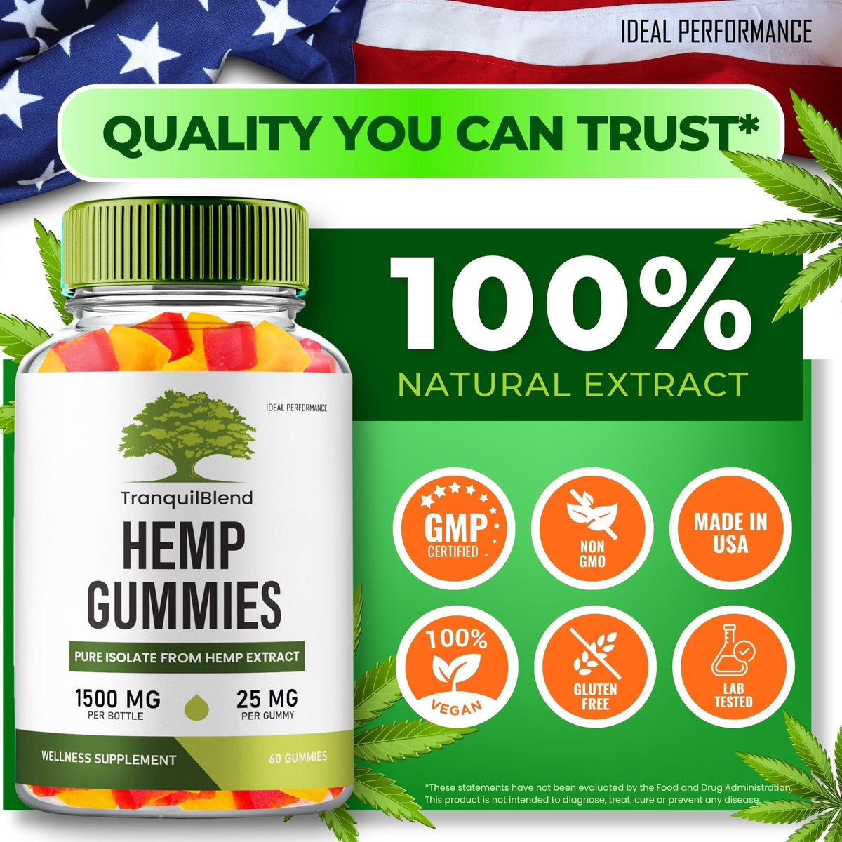 Hemp Gummies with Hemp Seeds Organic Extract 2 Pack X65787