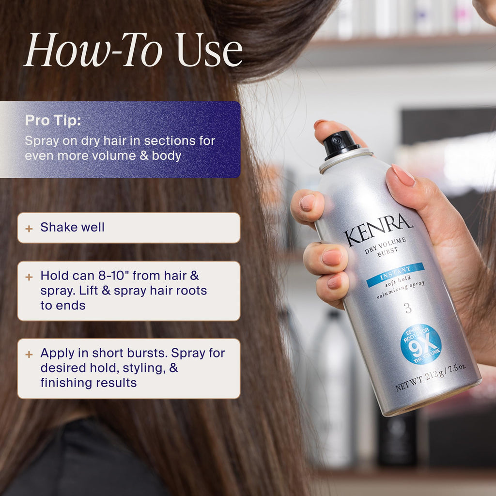 Instant Volume Hairspray Soft Hold Volumizing Spray M913