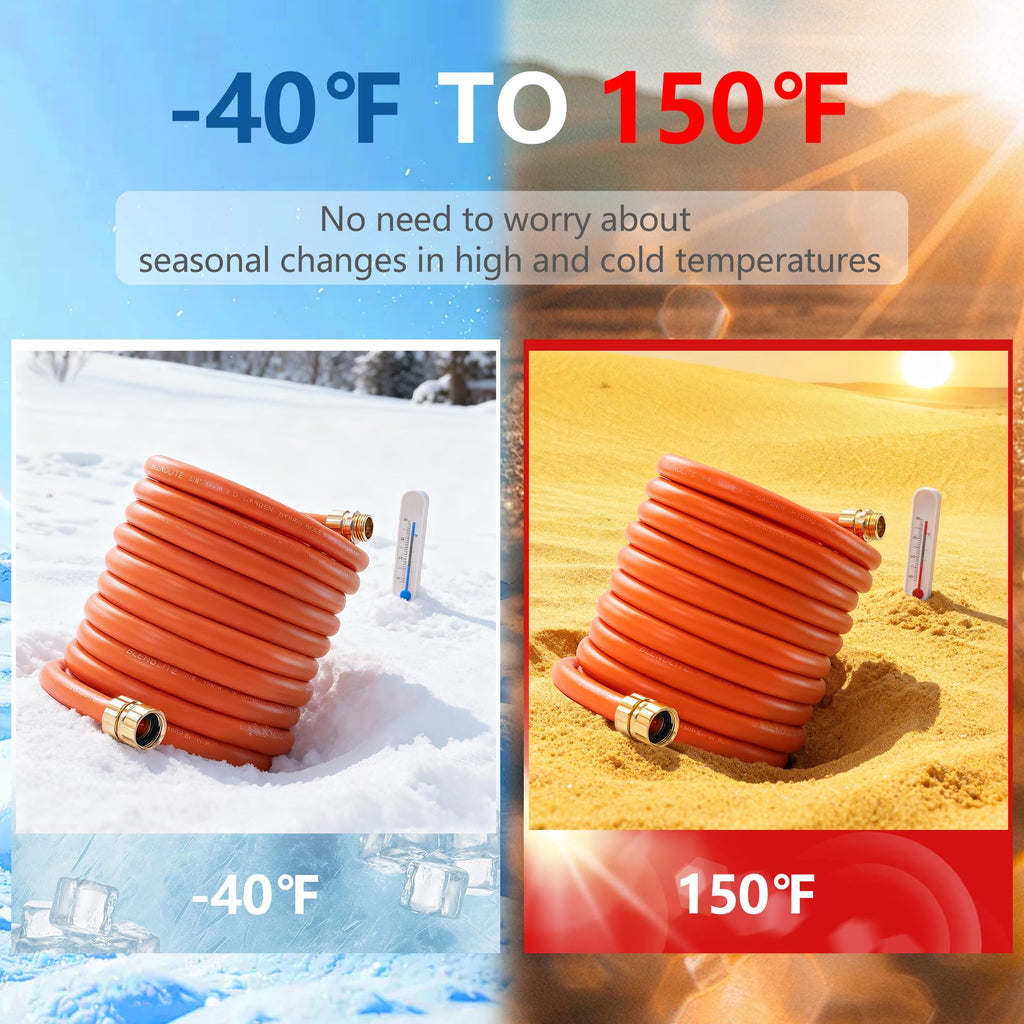 100ft x 5/8" All-weather Flexible Garden Hose V2795