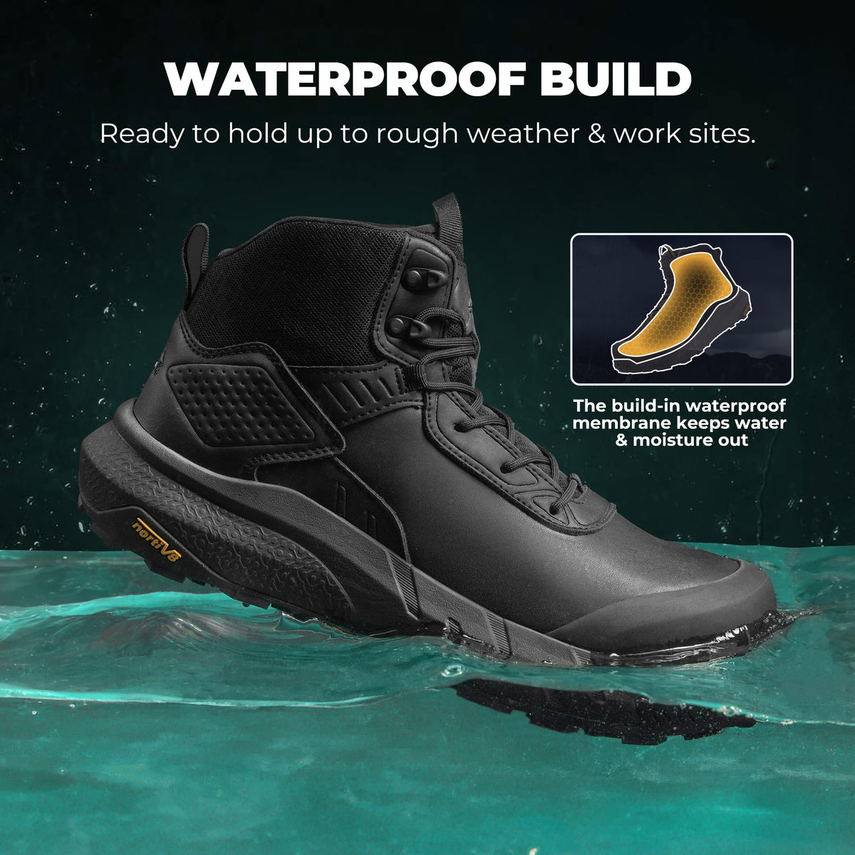 Composite Toe Waterproof Work Boots O344