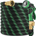 100FT Lightweight Garden Hose with 10-Pattern Nozzle V79083