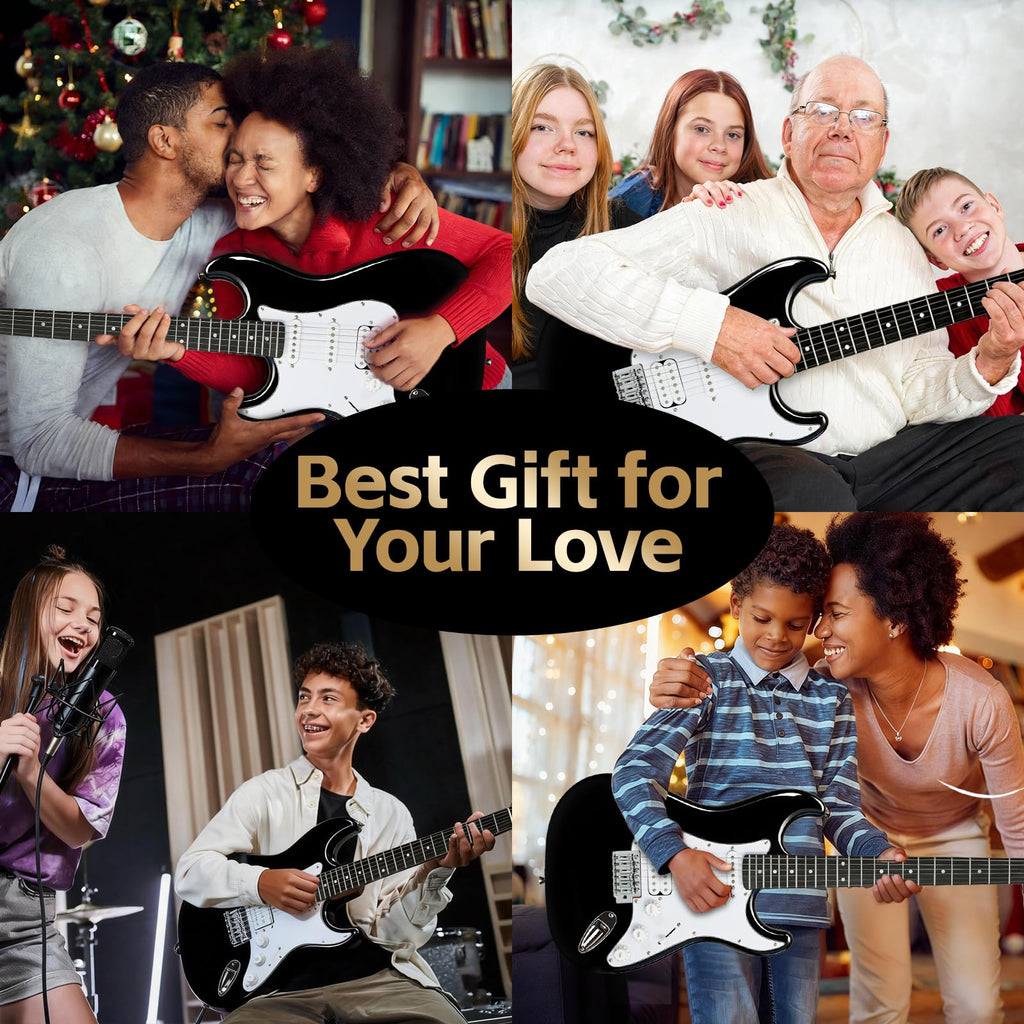 Full Size Electric Guitar Starter Kit with 10W Amp and Gig Bag F6510