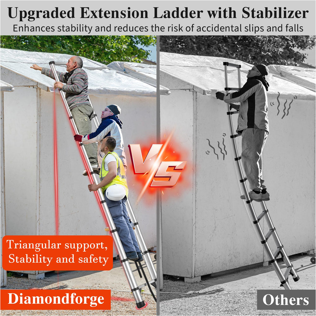 8.5 FT Aluminum Telescoping Ladder X349
