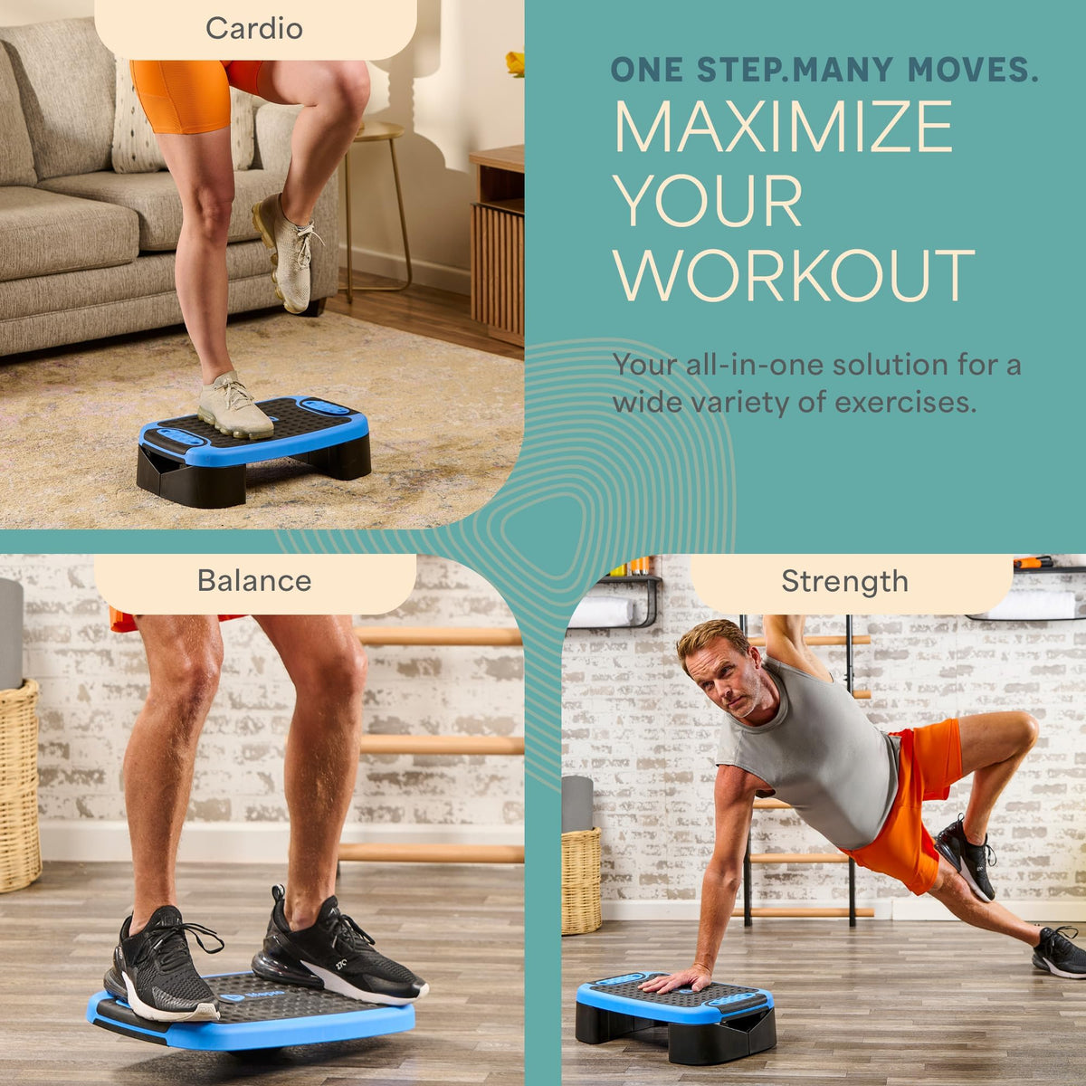 4-in-1 Adjustable Exercise Platform G83779