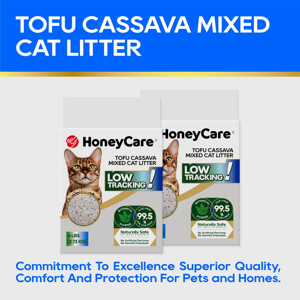 Cassava Tofu Mixed Cat Litter Quick Clumping Low Dust 6 Lbs C147297