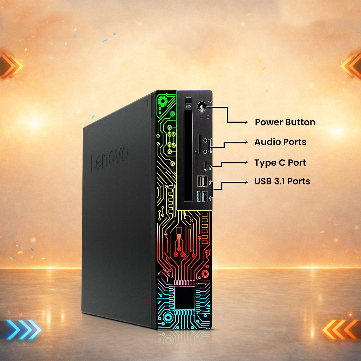 RGB Desktop PC Intel Core i5-8500 16GB DDR4 RAM 512GB SSD GeForce GT 1030 U40047