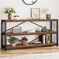 70 Inch Rustic Brown Console Table A6853