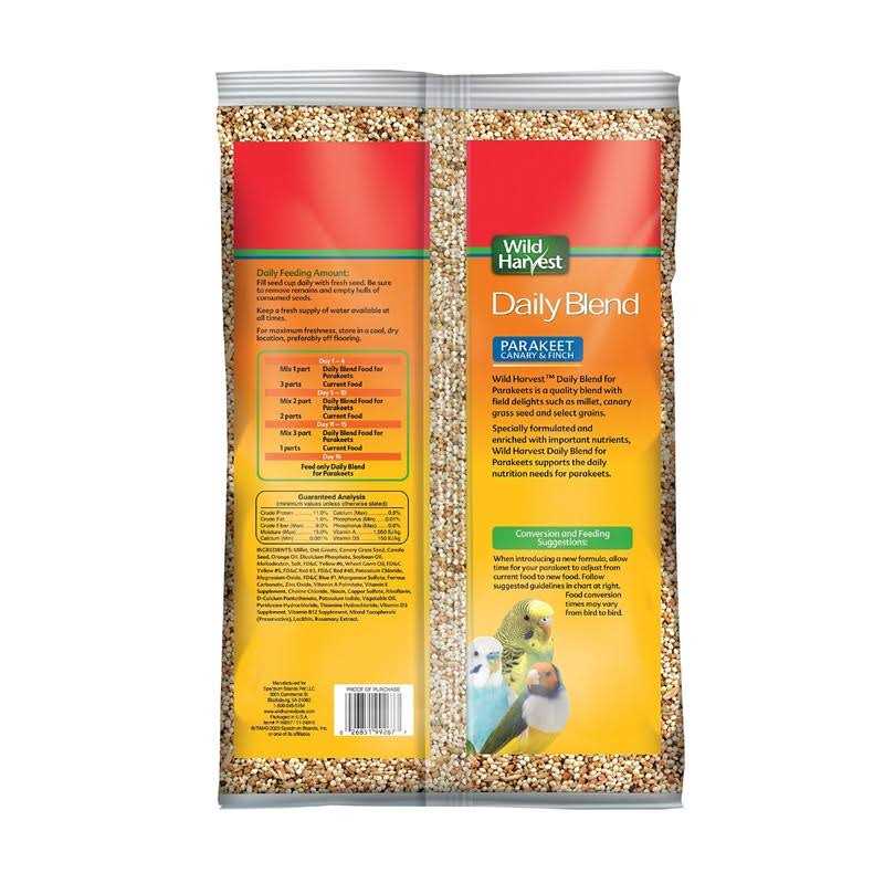 Daily Blend Nutrition Diet for Parakeet, Canary and Finch 10 Pounds W187
