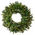 42 Cashmere Wreath with 100 Warm White LED Lights A936074
