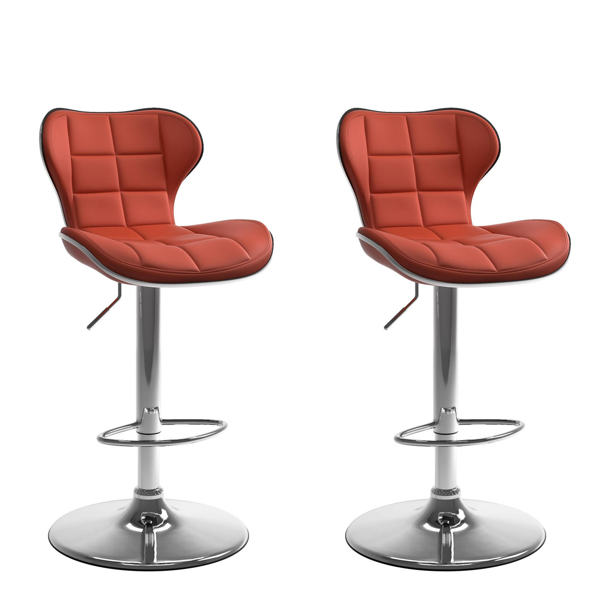 Adjustable Bar Stool (Set of 2) (Black) I176